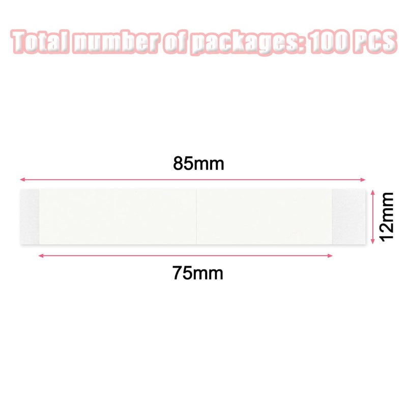CARGEN Clothes Tape Double Sided Body Tape for Women Body Anti-Exposure Stickers for Clothes to Stay in Place, for Strapless Dresses, 100PCS, 75 x 12 mm / 3" x 0.47" - Image 5